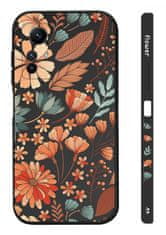 TopQ Kryt Design Xiaomi Redmi Note 12S Luční kvítí černý 123231
