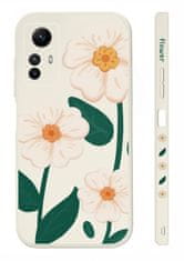 TopQ Kryt Design Xiaomi Redmi Note 12S Bílé květy 123208