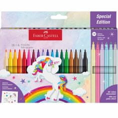 Faber-Castell Unicorn Popisovače Castle set 18+6 barevné