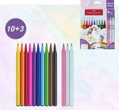 Faber-Castell Unicorn Popisovače Castle set 10+3 barevné