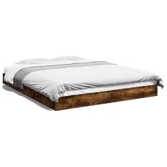 shumee Rám postele kouřový dub 150 x 200 cm kompozitní dřevo