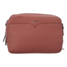 Tessra Milano Elegantní dámská crossbody Polly, růžová