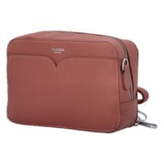 Tessra Milano Elegantní dámská crossbody Polly, růžová