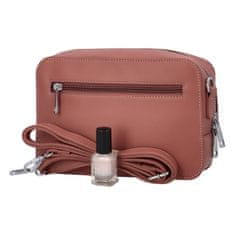 Tessra Milano Elegantní dámská crossbody Polly, růžová