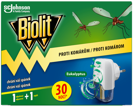 Biolit elektrický odpařovač s tekutou náplní eukalyptus 30 nocí