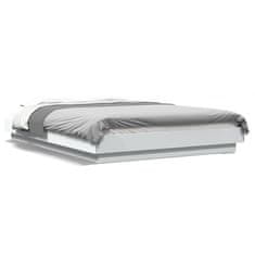 shumee Rám postele s LED osvětlením bílý 120 x 190 cm kompozitní dřevo