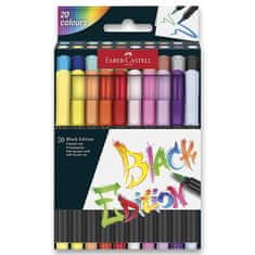 Faber-Castell Fixy Black Edition Brush 20 barev