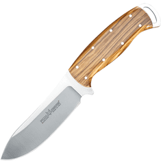 Fox Knives 445OL THE PERSIAN HUNTER lovecký nůž 12 cm, olivové dřevo, kožené pouzdro