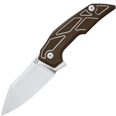 Fox Knives FX-531 TI BR PHOENIX kapesní nůž 8,5 cm, hnědá, titan, kožené pouzdro