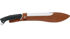 Fox Knives FX-679 PATHFINDER nůž do přírody 35 cm, černá, FRN + guma, kožené pouzdro