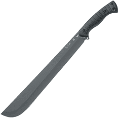 Fox Knives FX-693 JUNGLE LATIN MACHETE mačeta 38 cm, celočerná, FRN, kožené pouzdro