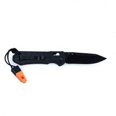 Ganzo Knife G7453P-BK-WS kapesní nůž 9 cm, celočerná, G10, píšťalka