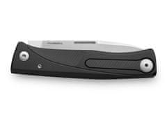 LionSteel 01LS163 Thrill Black kapesní nůž 8 cm, černá, hliník, výsuvná spona