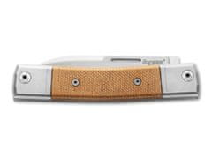 LionSteel 01LS170 BestMan I Drop Micarta kapesní nůž 7 cm, hnědá Micarta, titan 