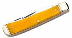 Cold Steel FL-TRPR-Y TRAPPER KNIFE / 4.125" CLOSED / 2 BLADES (BOTH 3.3") / 8CR13MOV / YELLOW BONE /