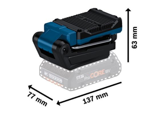 BOSCH Professional světlo Hw-Battery-Lamp GLI 18V-800 (0.601.443.600)