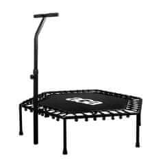 Aga FITNESS Trampolína 130 cm Černá + madlo