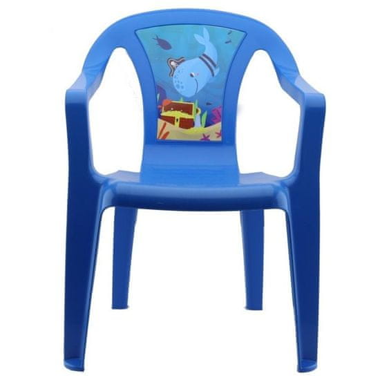 IPAE Židlička plastová OCEAN dětská Progarden - modrá