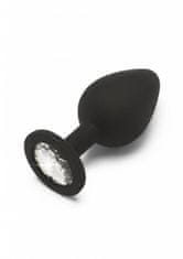 Toyjoy Anální kolík Anal Play Diamond Booty Jewel medium black