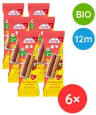 FruchtBar BIO Ovesné duo tyčinky jahoda, banán, jablko 6 x 27 g