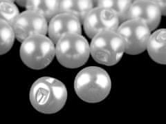 Perla k našití / knoflík Ø10 mm - bílá perleť (20 ks)