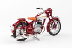 Abrex ABREX - Jawa 250 Pérák Standard (1948) 1:18 - Tmavě Červená