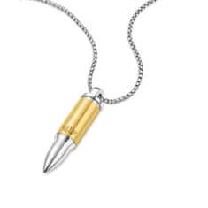 Police Ocelový bicolor náhrdelník pro muže Bullet PEAGN0034103