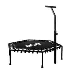 Aga FITNESS Trampolína 130 cm Černá + madlo