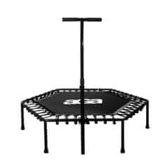 FITNESS Trampolína 130 cm Černá + madlo