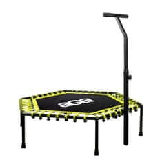 Aga FITNESS Trampolína 130 cm Žlutá + madlo