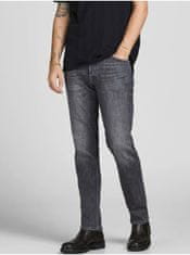 Jack&Jones Šedé pánské straight fit džíny Jack & Jones Tim 29/34