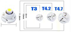 Stualarm Mini LED T3 bílá, 1LED/1210SMD (95310) 2 ks