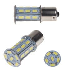 Stualarm LED BA15s bílá, 12V, 27LED/3SMD (95103) 2 ks