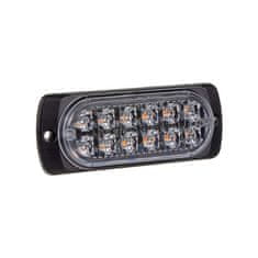 Stualarm SLIM výstražné LED světlo vnější, oranžové, 12/24V,12 x 1W (kf012K)