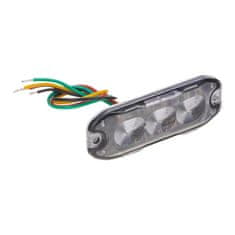 CARCLEVER PROFI SLIM výstražné LED světlo vnější, červené, 12-24V, ECE R10 (CH-073red)