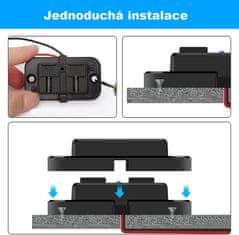 Stualarm 2x USB QC3.0 zásuvka 12/24V, montáž na povrch (34663)