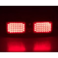 Stualarm PREDATOR dual LED vnitřní, 12V, červený, 320mm (kf801red)