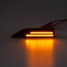 Stualarm LED dynamické blinkry VW Caddy 2015- oranžové, kouřové (96VW07S)