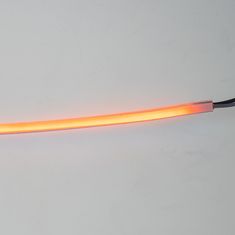 Stualarm LED silikonový extra plochý pásek oranžový 12 V, 60 cm (LFT60slimora)