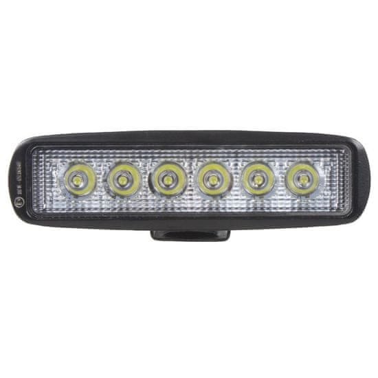 Stualarm LED světlo obdélníkové, 6x3W, 160x45x63mm, ECE R10 (wl-804)