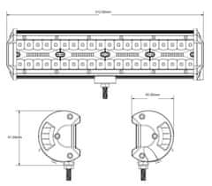 Stualarm LED rampa, 80x3W, ECE R10 312x91x65 mm (wl-85240)