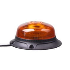 Stualarm LED maják, 12-24V, 18xLED oranžový, magnet, ECE R65 (wl821)