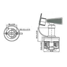 Stualarm Odpojovač baterie 250A, M10, odnímatelná klička (47210)