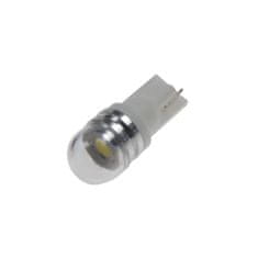 Stualarm LED T10 bílá, 12V, 1LED/3SMD s čočkou (952004) 2 ks