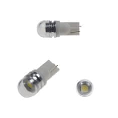 Stualarm LED T10 bílá, 12V, 1LED/3SMD s čočkou (952004) 2 ks