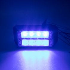 Stualarm PROFI DUAL výstražné LED světlo vnější, 12-24V, modré, ECE R65 (911-C4Dblu)