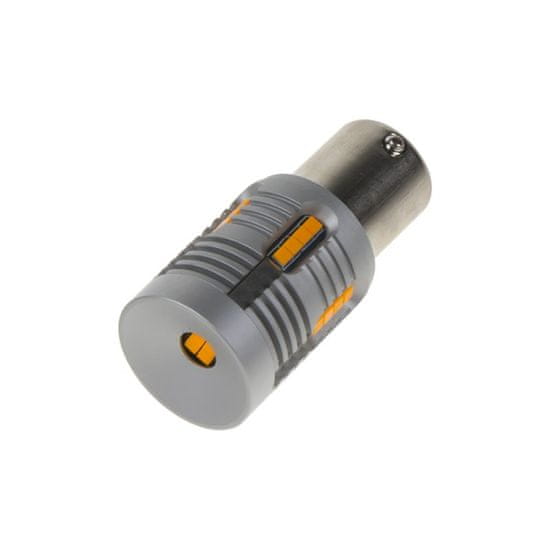 Stualarm LED BA15s oranžová, 12-24V, 24LED/1W (951010ora) (2 ks)