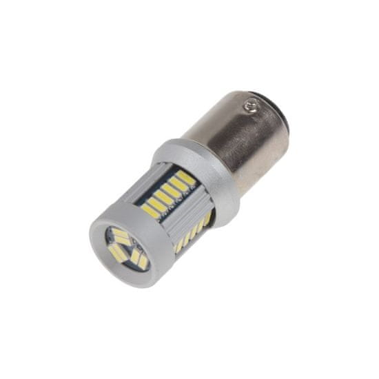 Stualarm LED BAZ15d (dvouvlákno) bílá, 12-24V, 30LED/4014SMD (95191) 2 ks