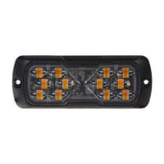 Stualarm PROFI LED výstražné světlo 12-24V 11,5W oranžové ECE R65 114x44mm (911-E31)