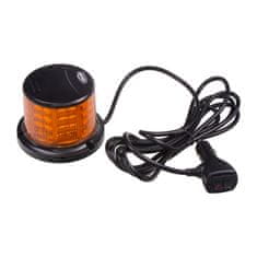 CARCLEVER LED maják, 12-24V, 64x0,5W, oranžový, magnet, ECE R65 R10 (wl321m)